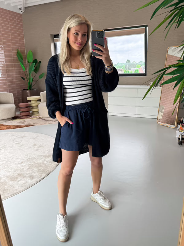 Vest Meia Donkerblauw