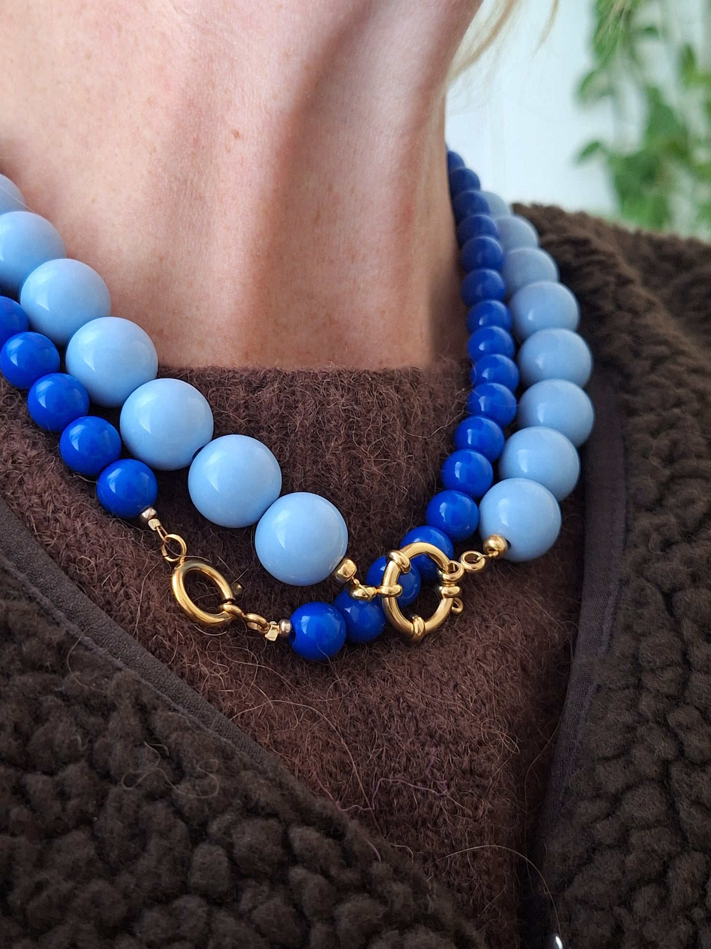 Bubble ketting Small Dark blue