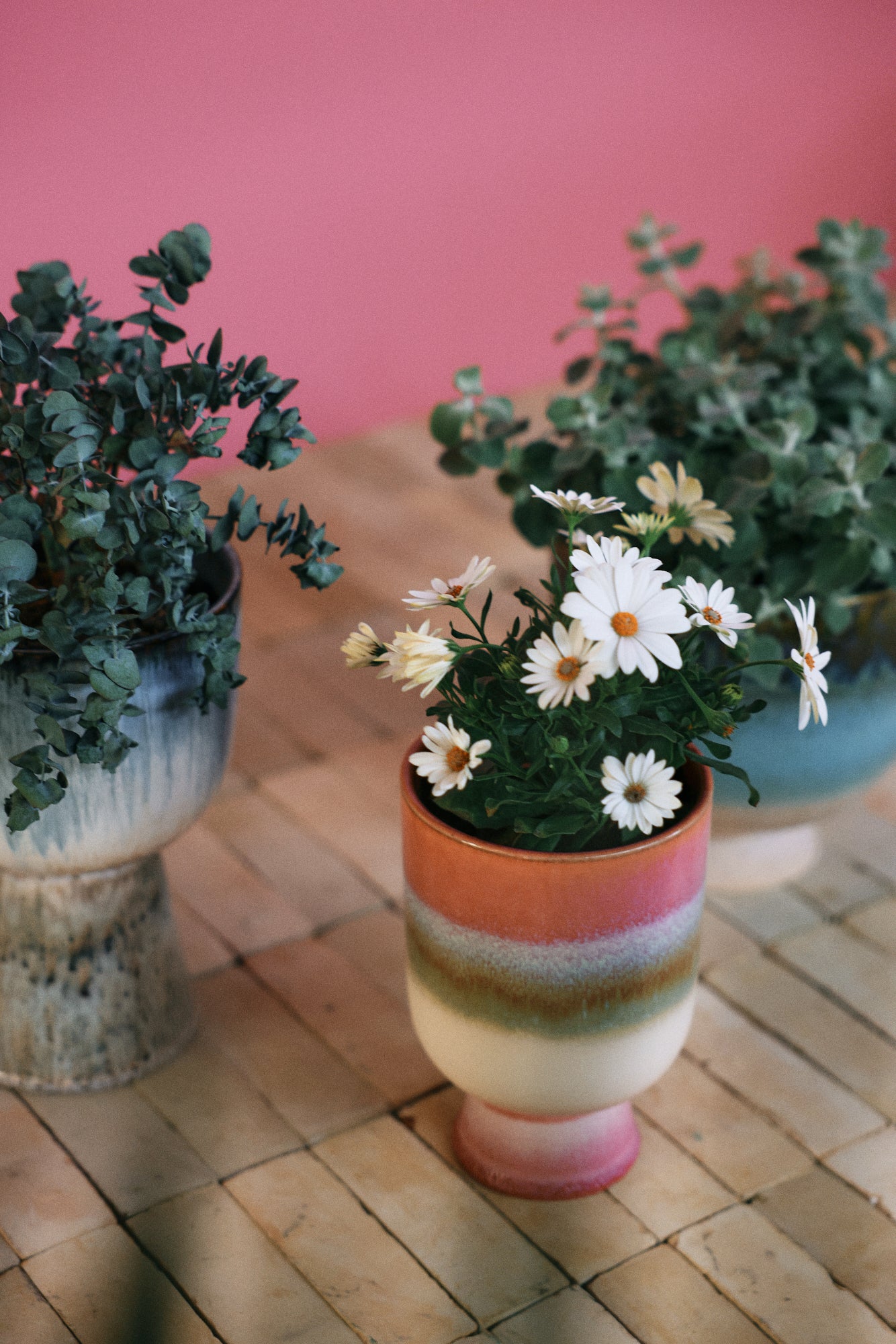 HKliving Retro flower pot rosefield