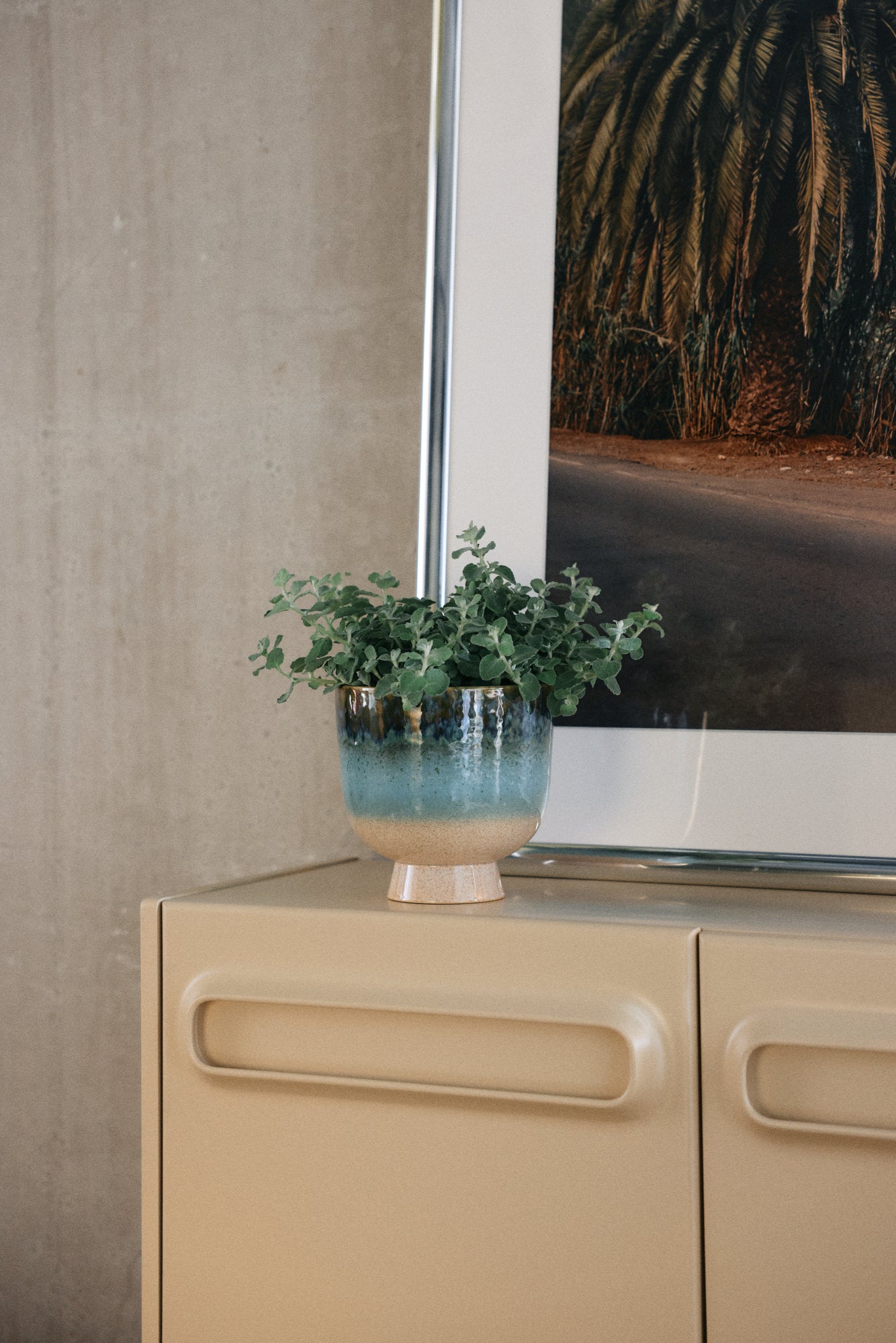 HKliving Retro flower pot lagoon