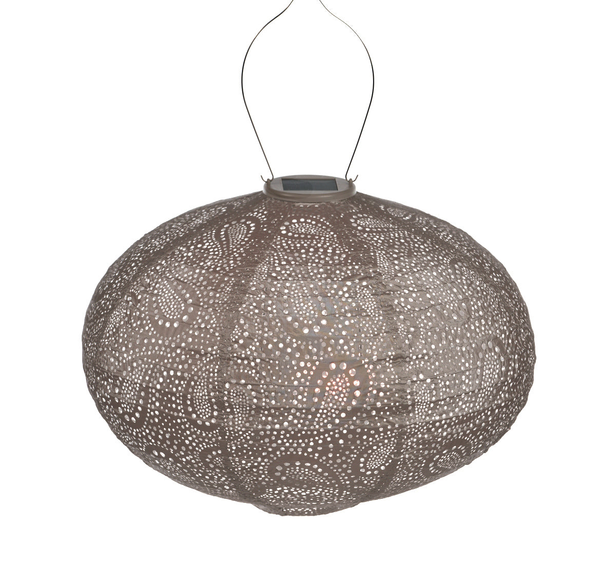 Lumiz solar lampion Oval paisley taupe Nr. 31
