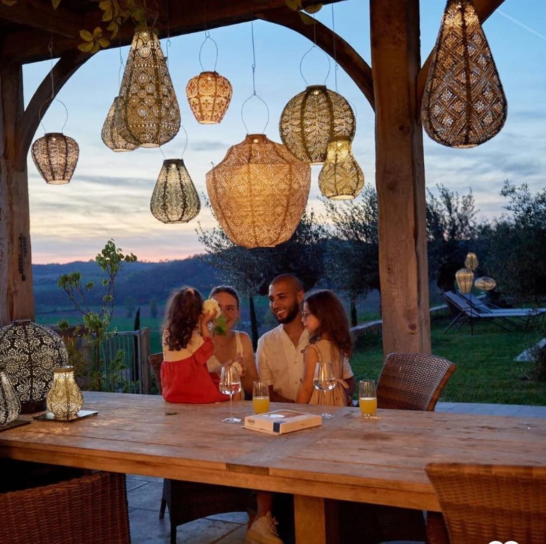 Lumiz solar lampion Crown topaze gold 40 Nr. 50