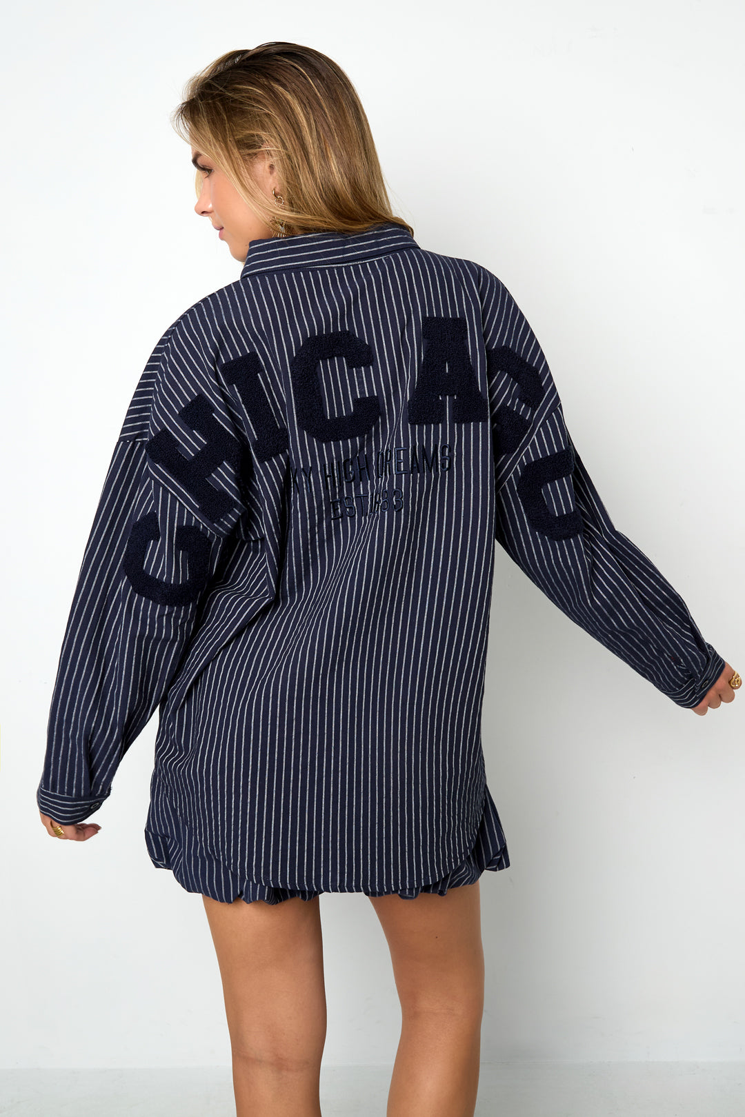Gimme Chicago blouse Blauw