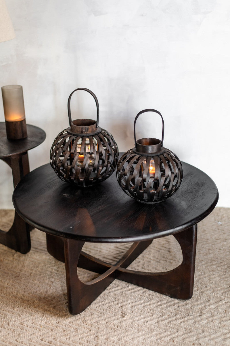 Home society Lantaarn Breva L dark brown