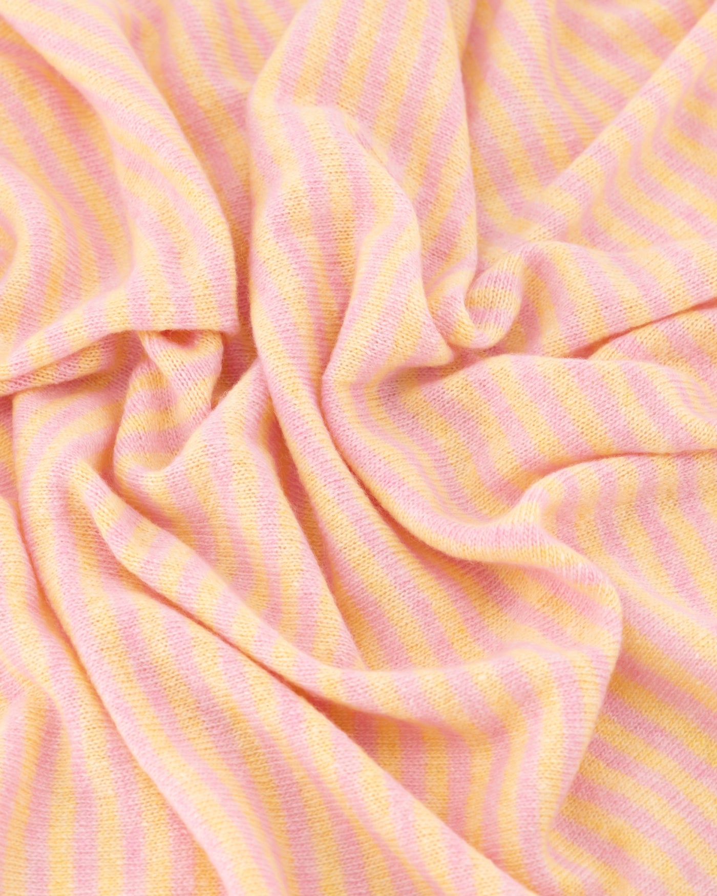 Cashemere sjaal Cassy gestreept Geel/roze