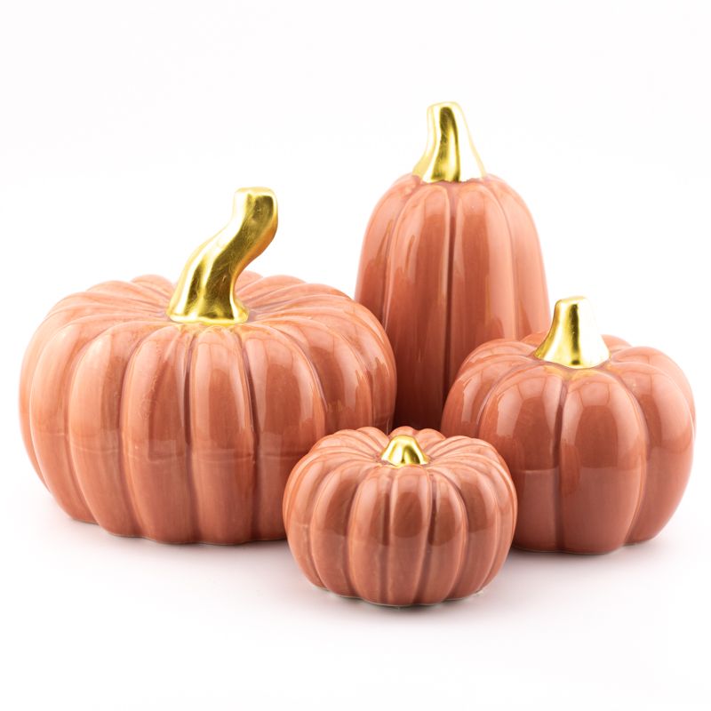 Aardewerk pompoen 10cm rood