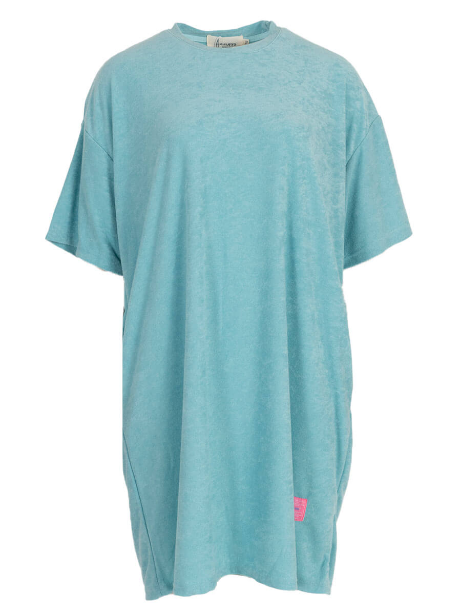 Azzurro Tshirt jurk Turquoise