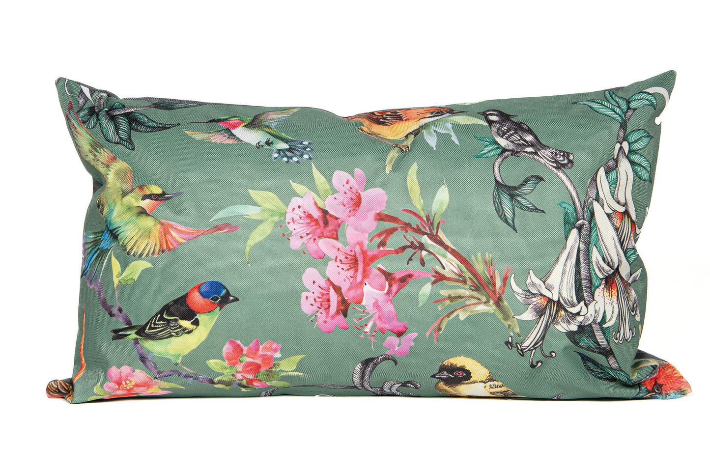 Buitenkussen vogels groen 30 x 50 749233