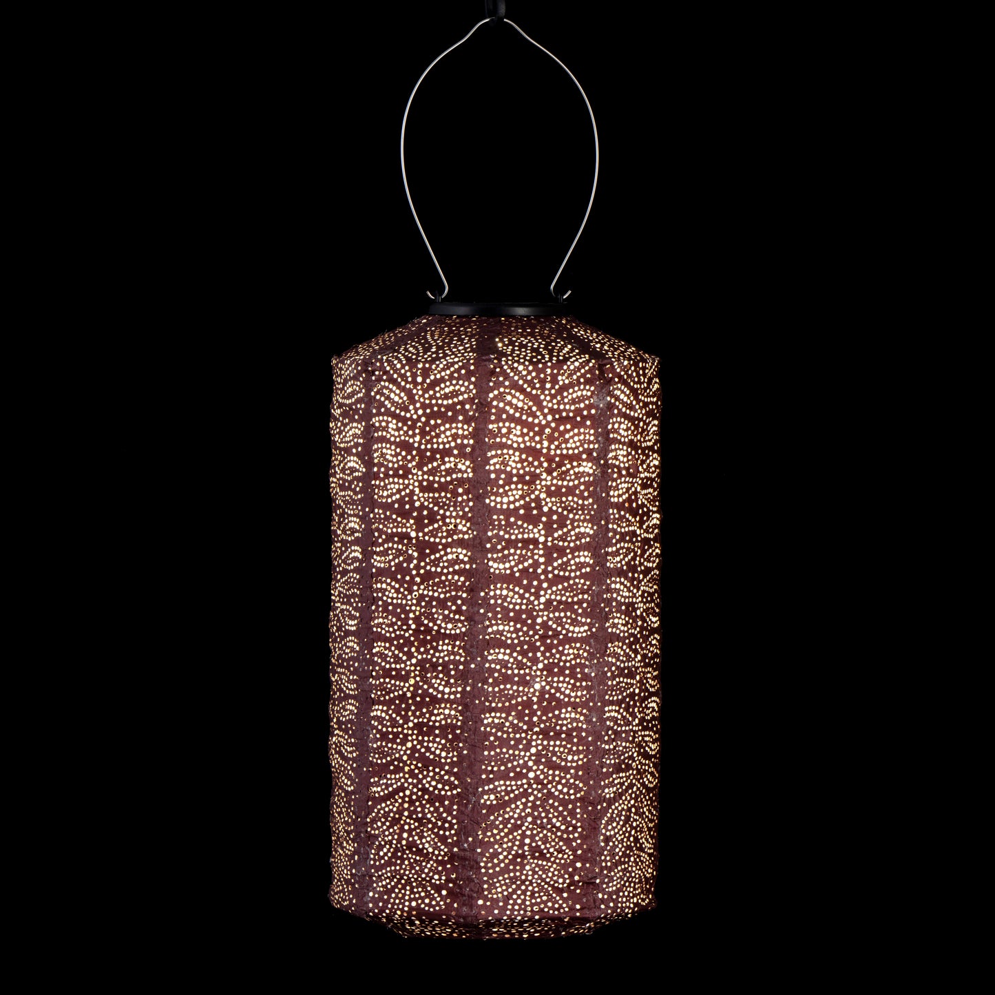 Lumiz Solar lampion Cylinder folia plum Nr. 21