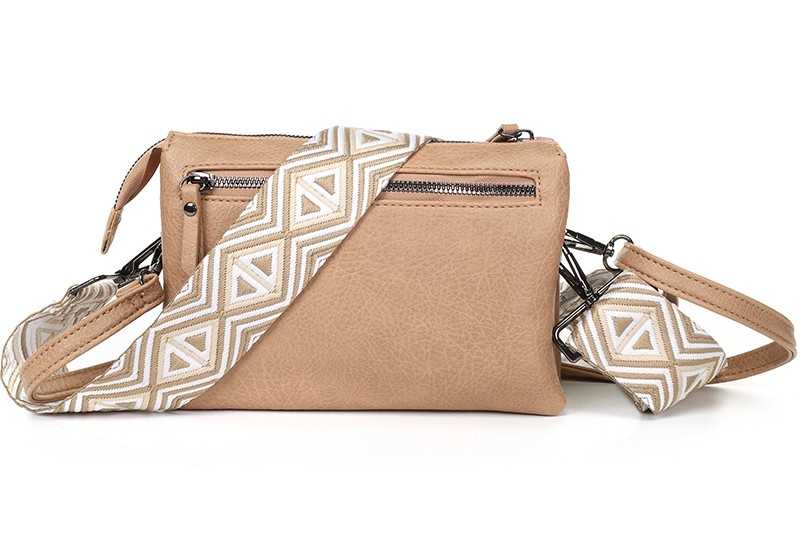 Camel crossbody en schoudertasje Naarden OLT12381