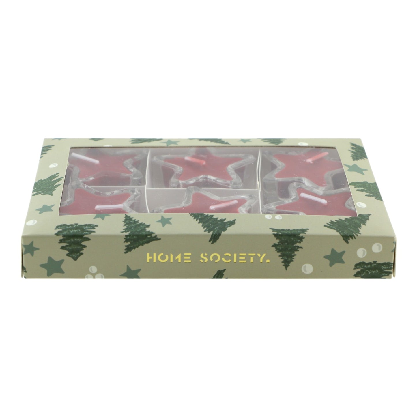 Candle Star Gift rood