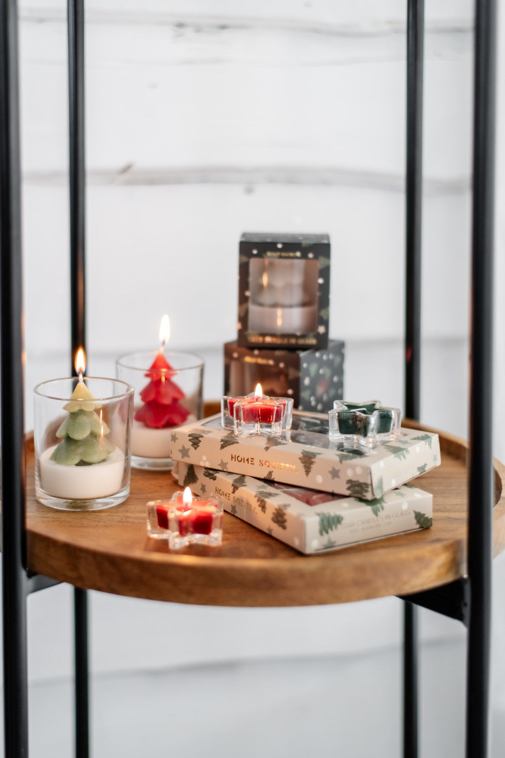 Candle Tree Xmas taupe/greige