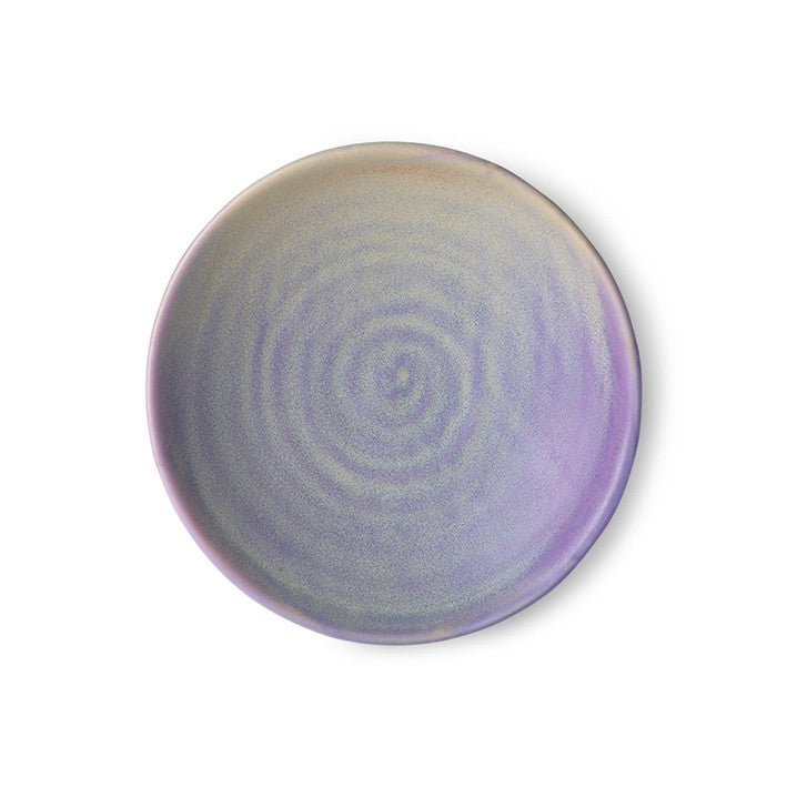 Chef ceramics flat bowl purple/green ACE6930