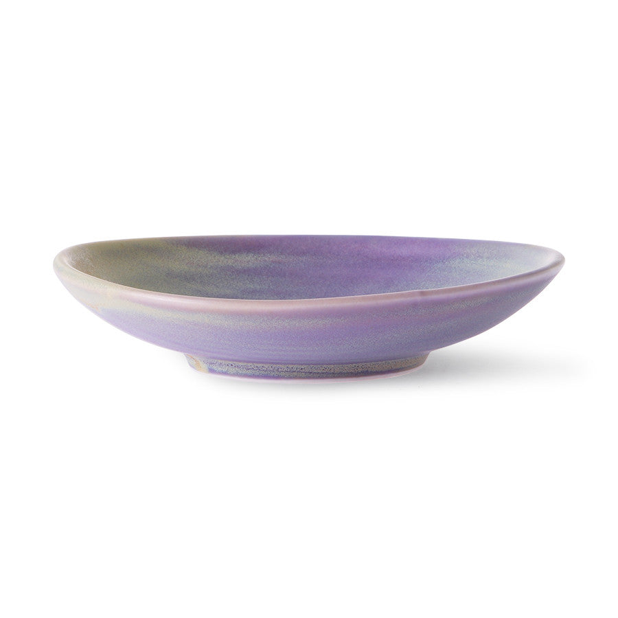Chef ceramics flat bowl purple/green ACE6930