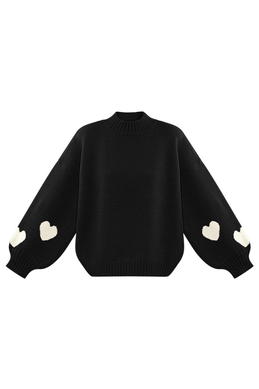 Comfort Heart trui Zwart