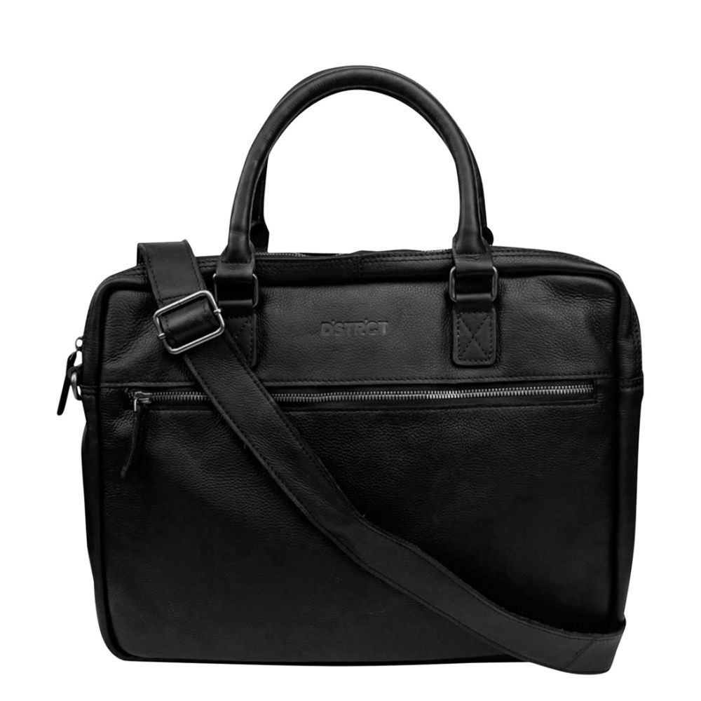 DSTRCT Preston Park Laptoptas 15.6 inch Cognac Black