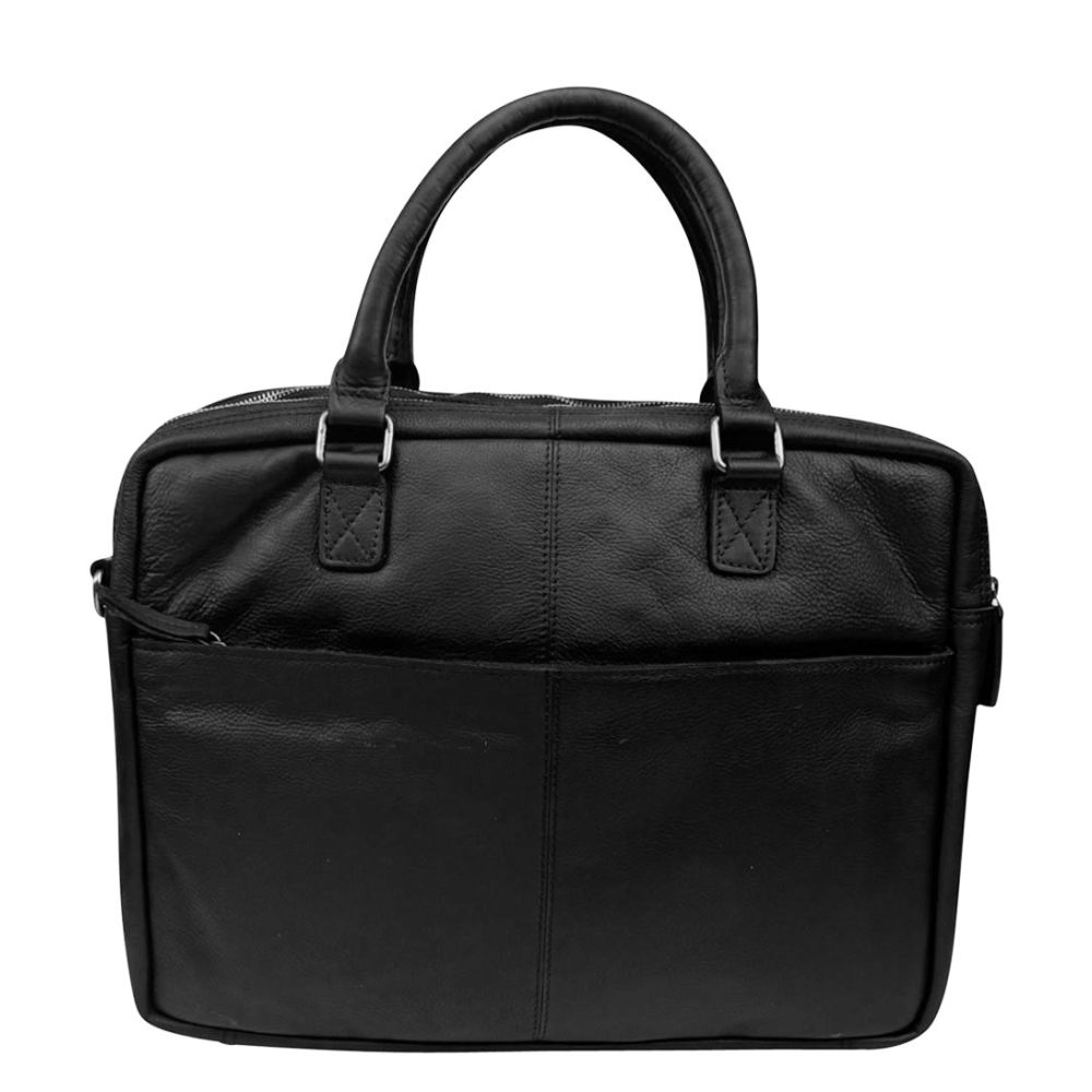 DSTRCT Preston Park Laptoptas 15.6 inch Cognac Black