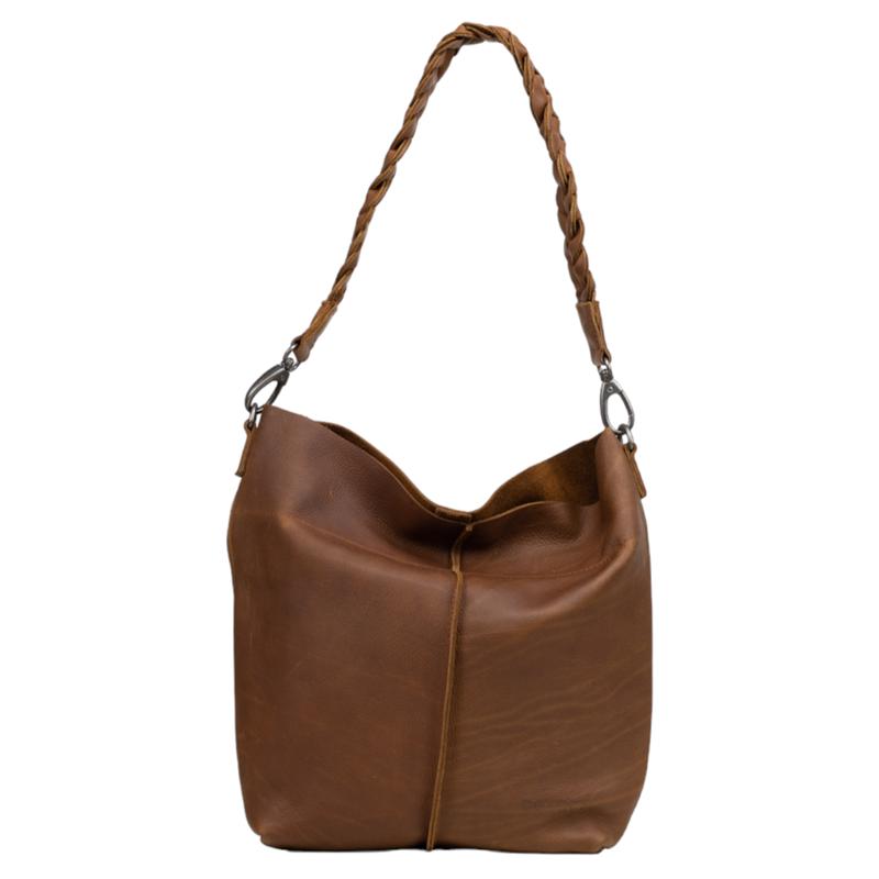 DSTRCT Preston Park Schoudertas buidel Cognac