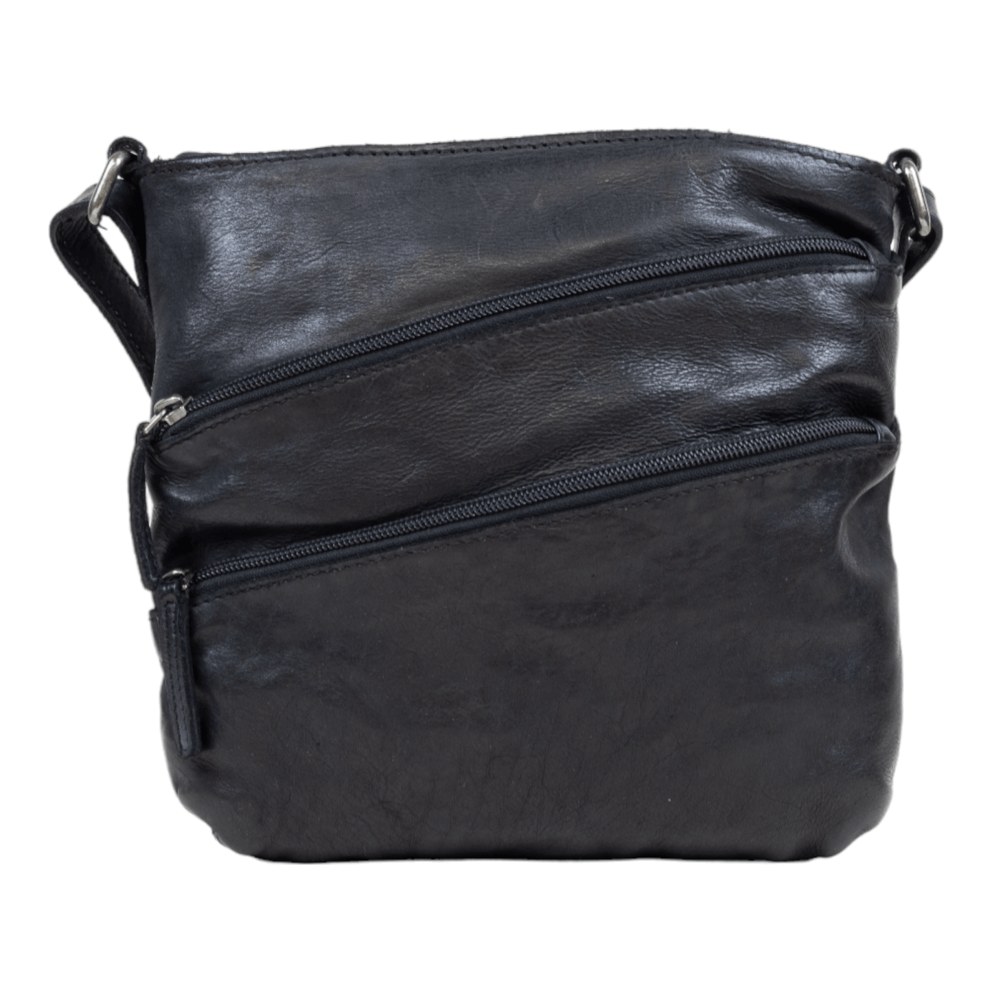 DSTRCT Schoudertasje Harrington road schuine rits Black