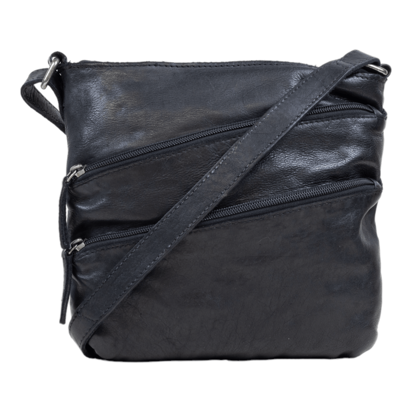 DSTRCT Schoudertasje Harrington road schuine rits Black