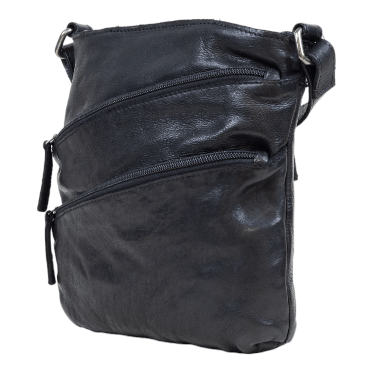 DSTRCT Schoudertasje Harrington road schuine rits Black