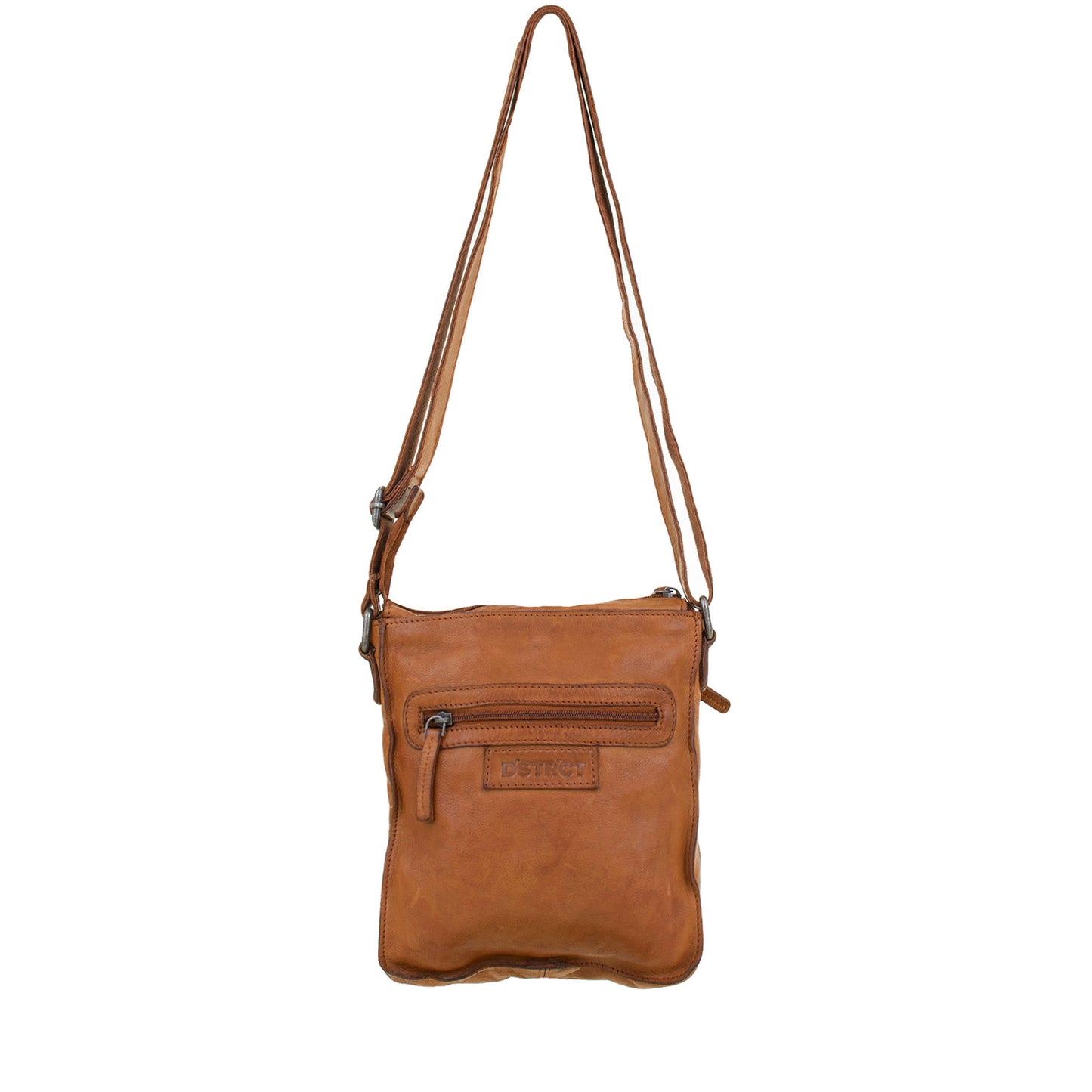 DSTRCT schoudertas harrington road met gesp Cognac