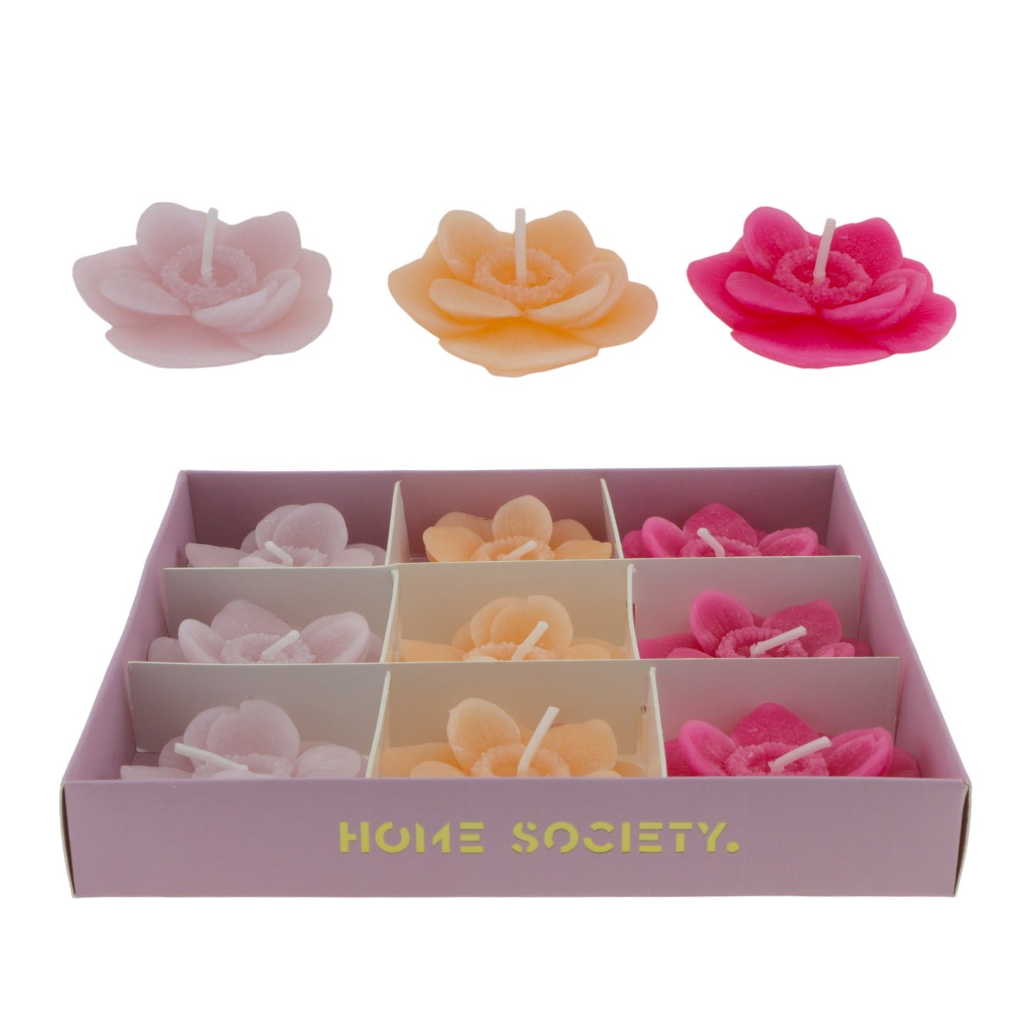 Deco Kaars Floating Mix Set 9 roze