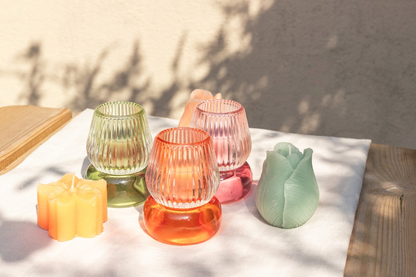 Deco Kaars Tulip celadon