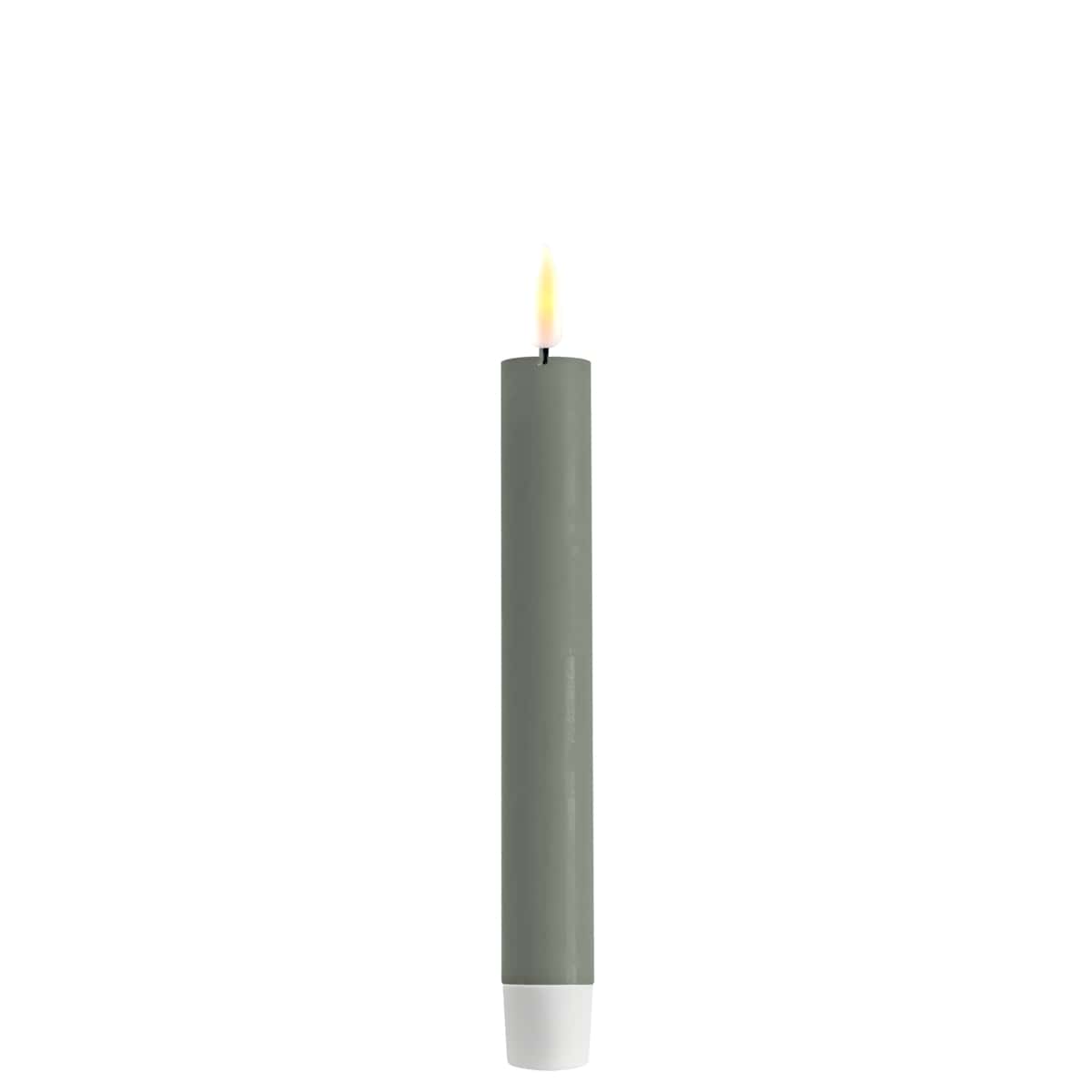 DeluxeHomeart LED dinner kaars 15cm -salvie green