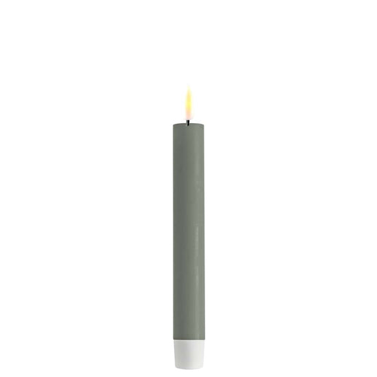 DeluxeHomeart LED dinner kaars 15cm -salvie green