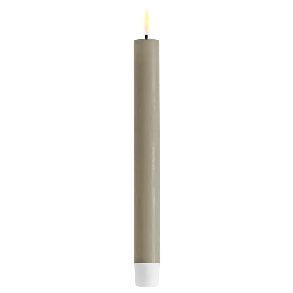 DeluxeHomeart LED dinner kaars 24cm - sand 2 stuks