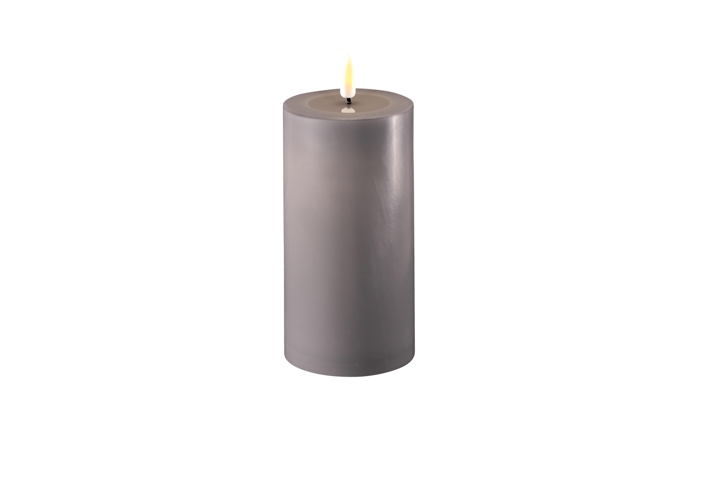 DeluxeHomeart LED kaars 7.5x15 - grey
