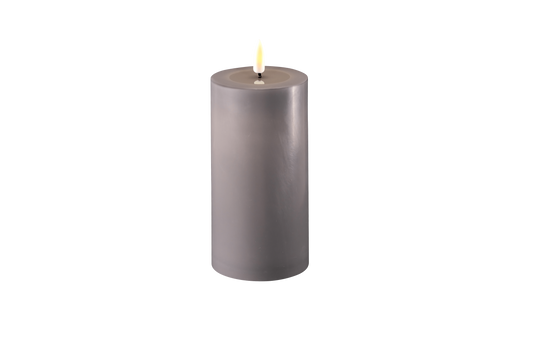 DeluxeHomeart LED kaars 7.5x15 - grey