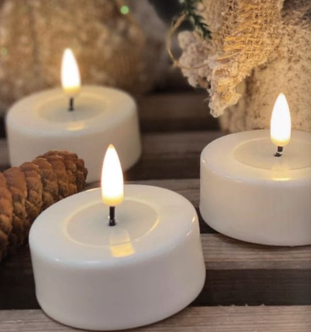 DeluxeHomeart LED waxinelicht l - wit 2 stuks