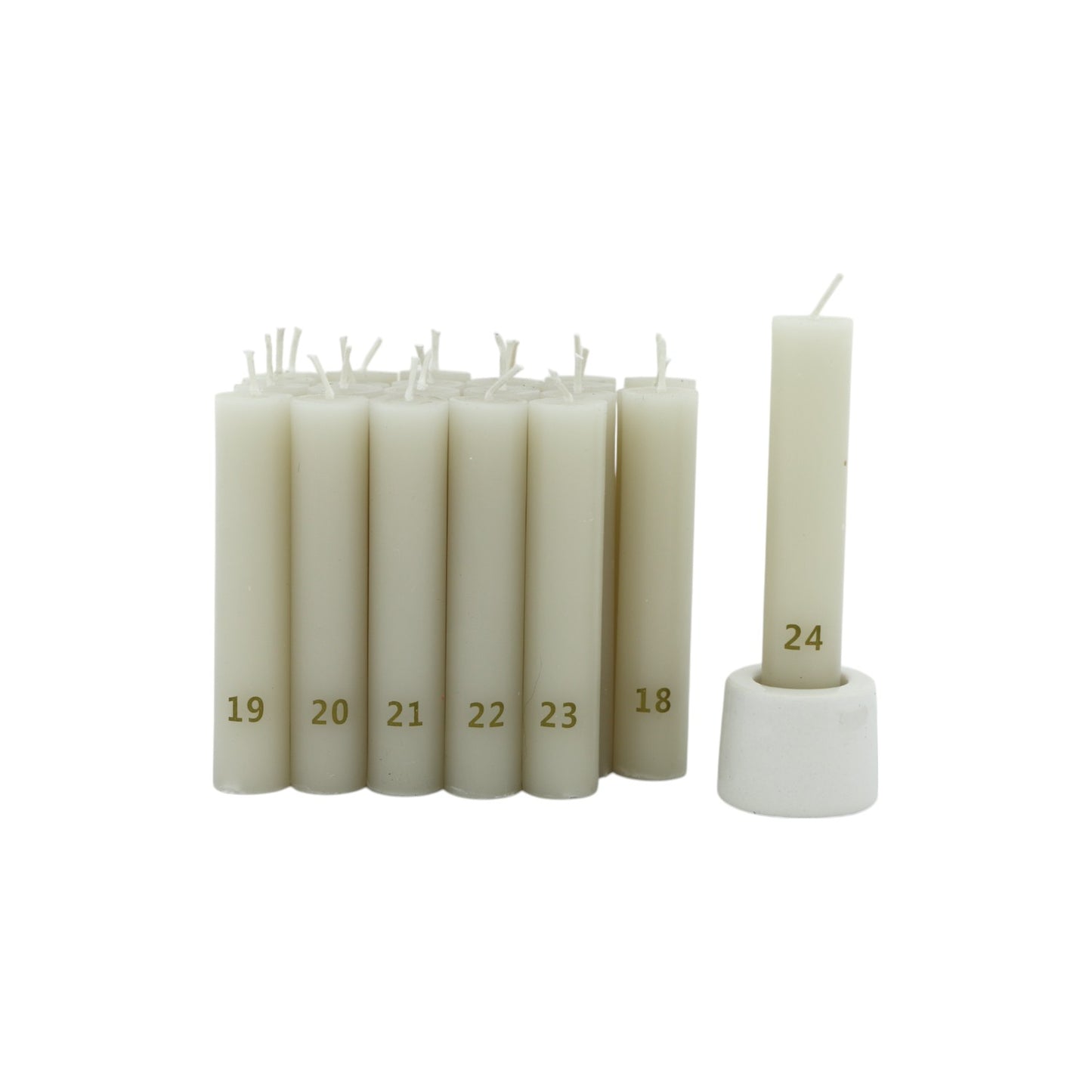 Dinner Candle Advent Count XS greige
