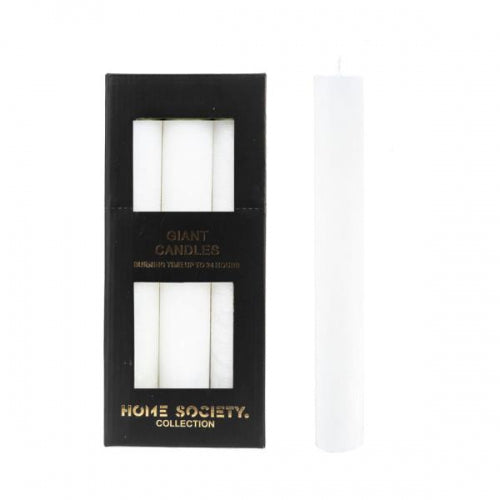 Dinner kaars XL white