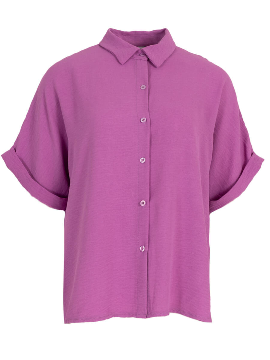 Doorknoop blouse one size Lila