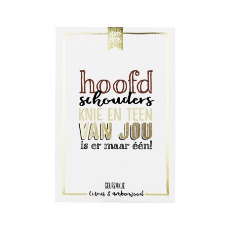 Geurzakje – Hoofd schouder BD0101