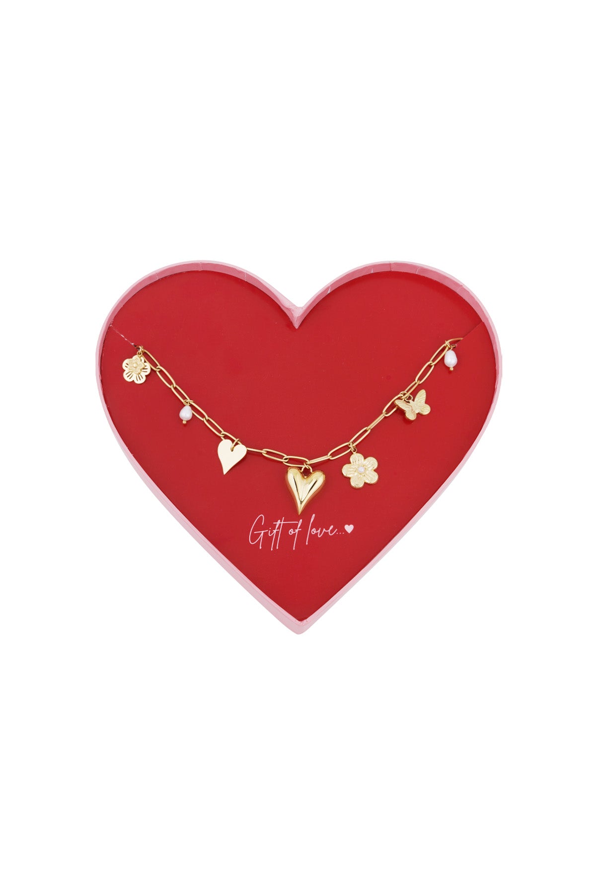 Gift of love love armband Goud