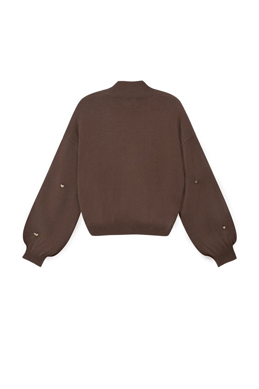 Gimme Sweetheart Charm sweater Donkerbruin