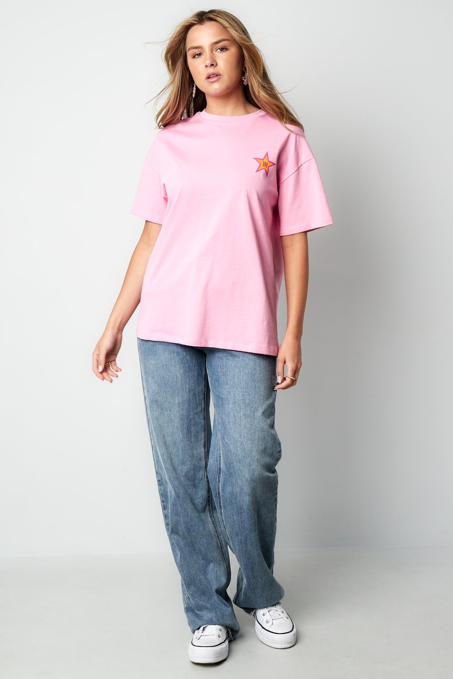 Gimme T-shirt stars Roze