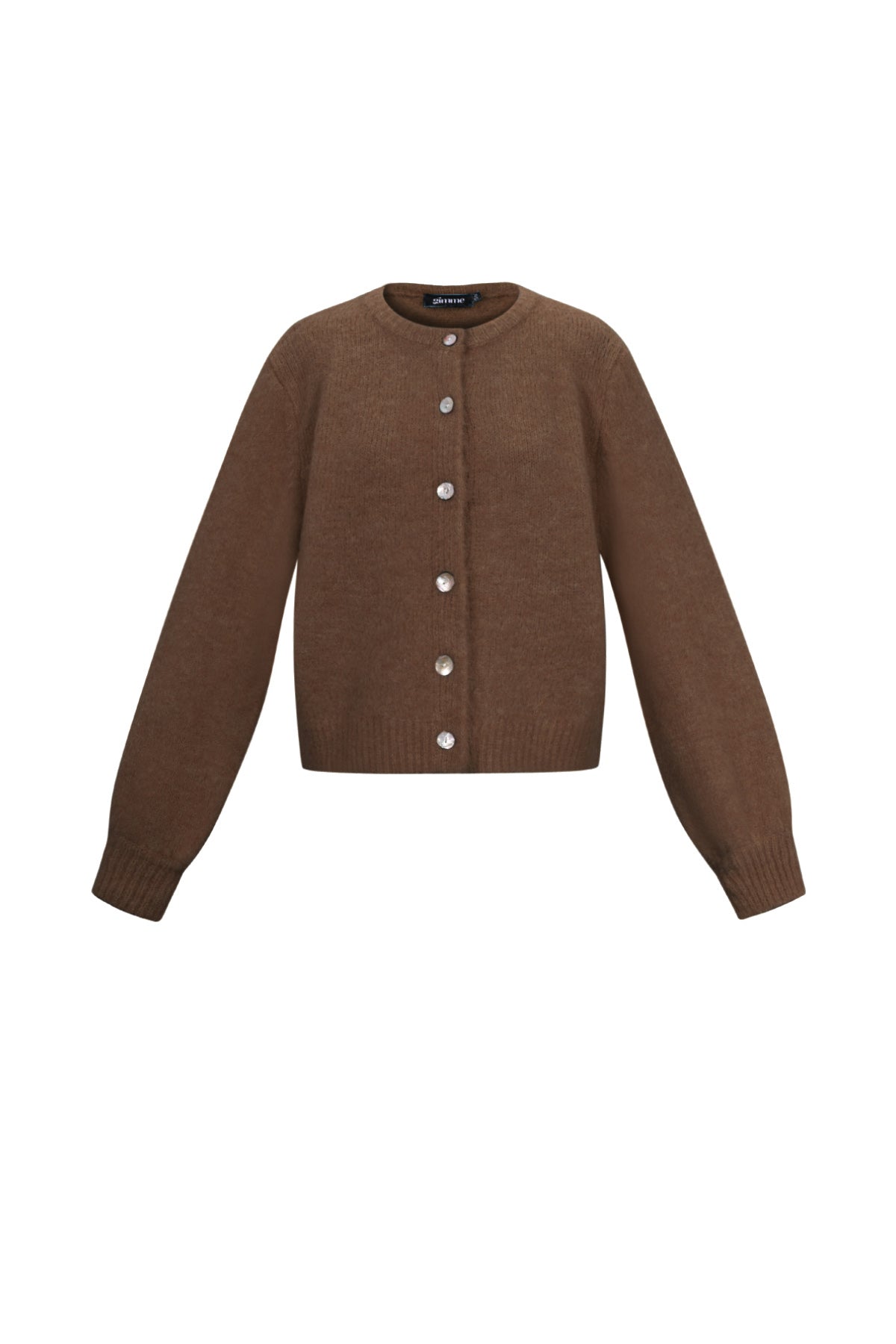 Gimme cardigan knit Donkerbruin