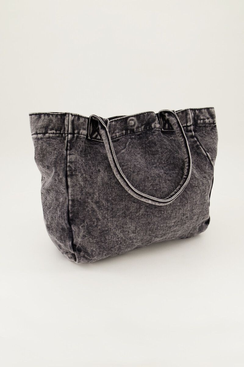 My Jewellery Grijze denim mini shopper