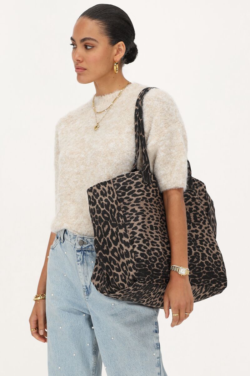 My Jewellery Grote shopper met panterprint