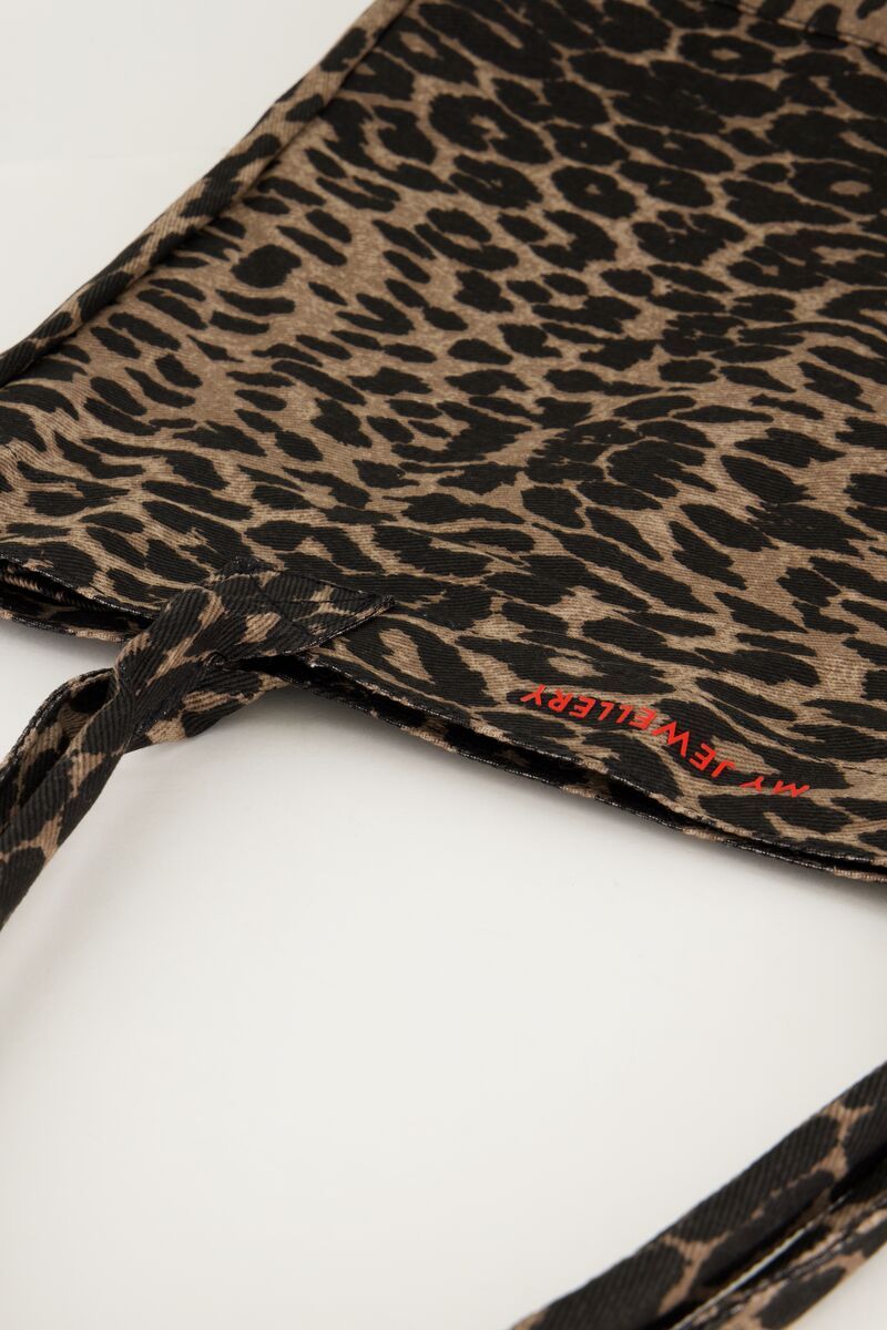 My Jewellery Grote shopper met panterprint