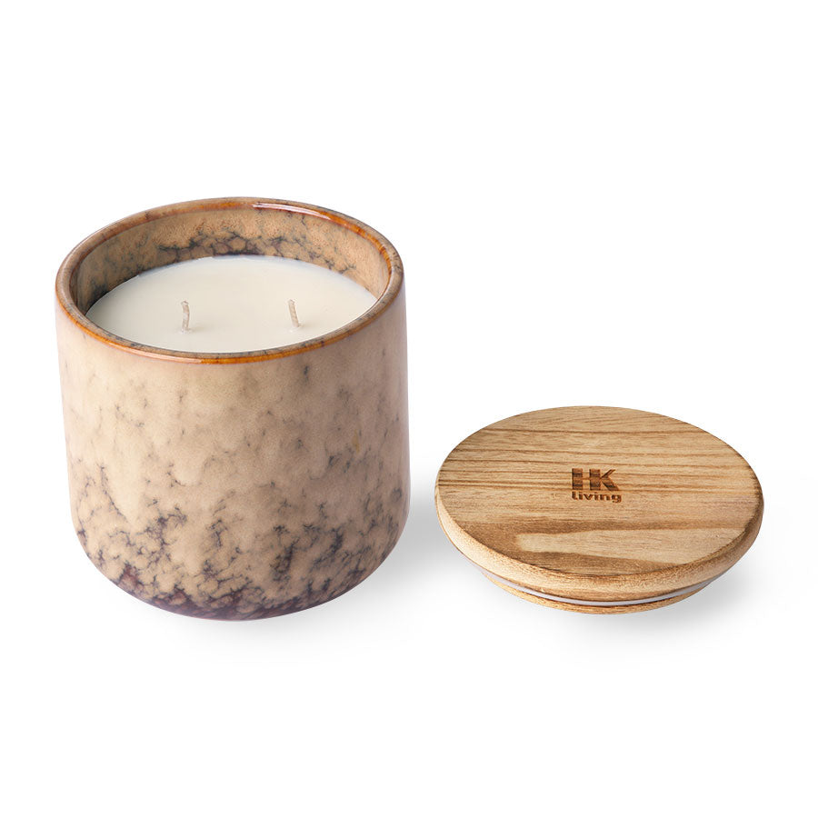 HKliving Ceramic scented candle: casa fruits