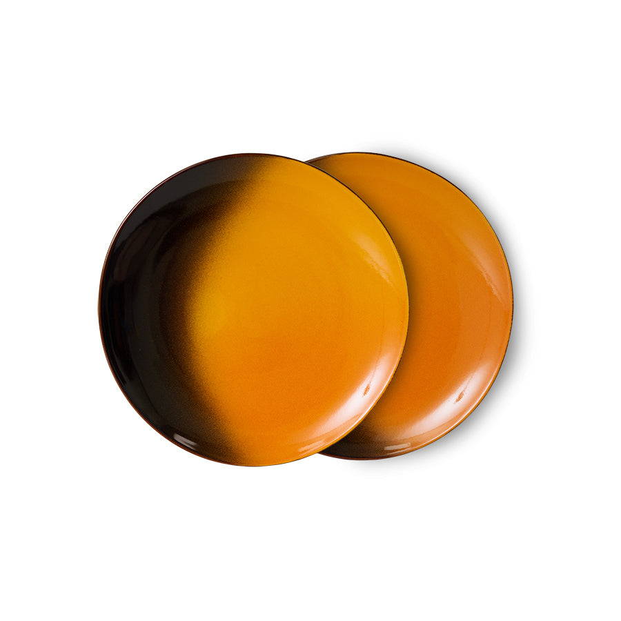 HKliving Dessert plates, sunshine