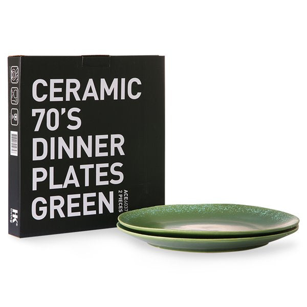 HKliving Dinner Plate, Kiwi 1 stuk