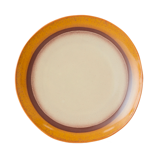 HKliving Dinner plate, Coconut 1 stuk