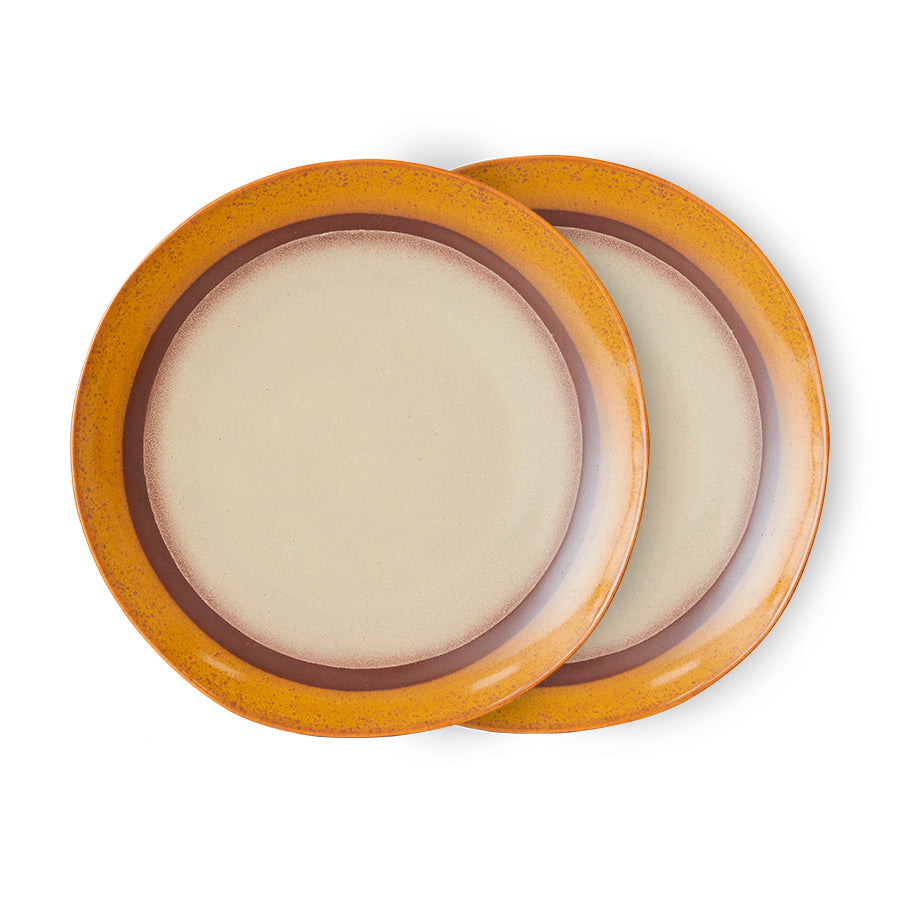 HKliving Dinner plate, Coconut 1 stuk
